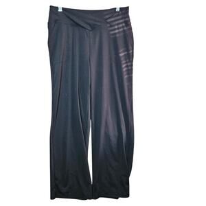 Black Wide Leg Yoga Pants with Pockets Size XL